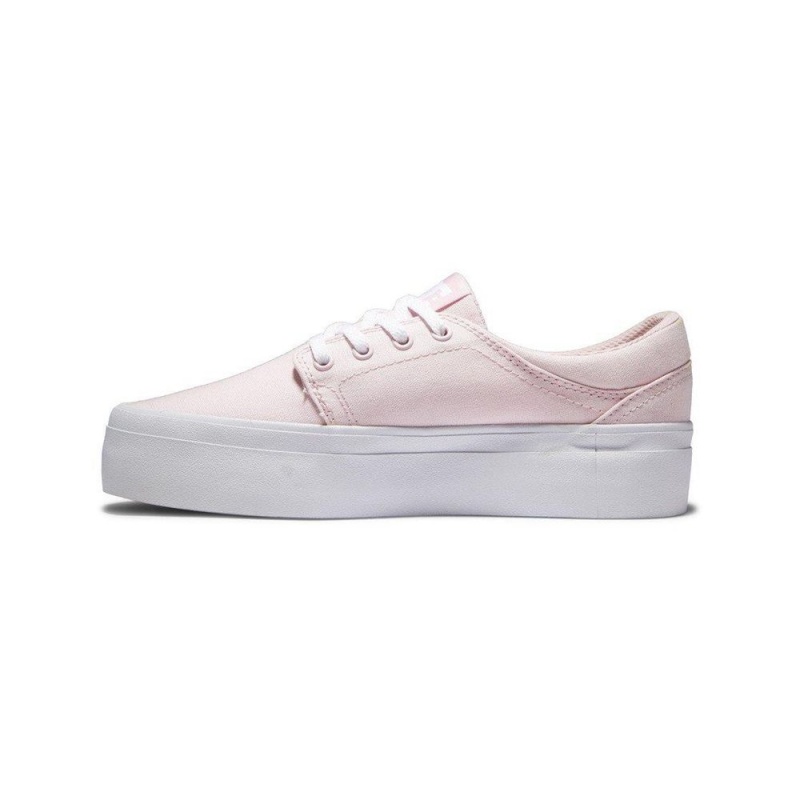 Chaussure DC Shoes Trase Flatform Rose Femme | WTC-7797795