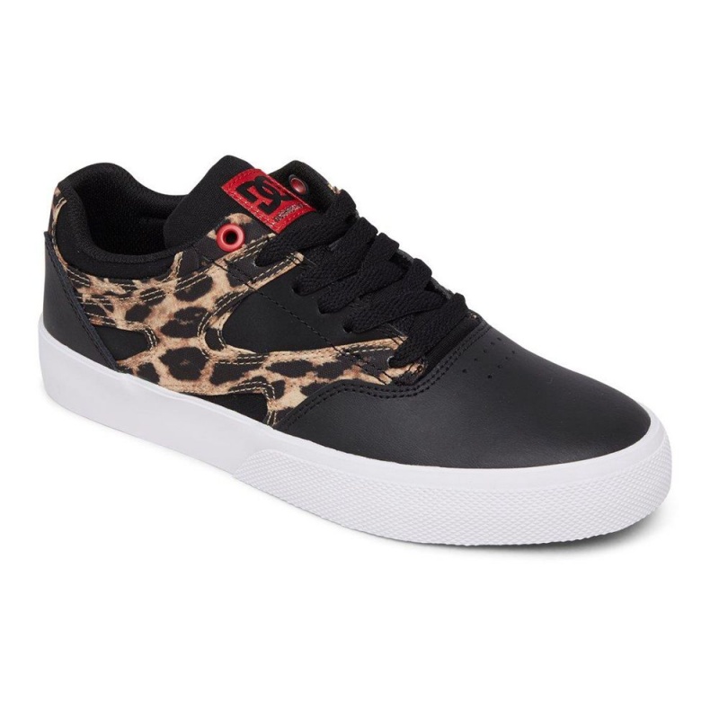 Chaussure DC Shoes Kalis Vulc Noir Leopard Femme | FQC-3458984