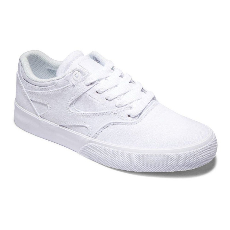 Chaussure DC Shoes Kalis Vulc Blanche Femme | NWK-6010438