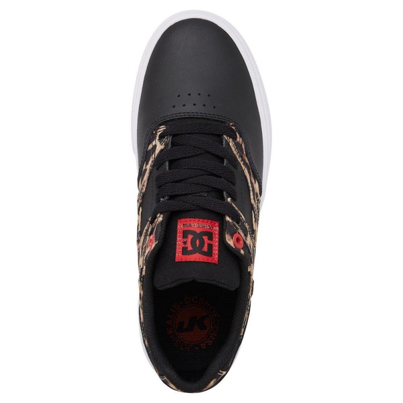 Chaussure DC Shoes Kalis Vulc Noir Leopard Femme | FQC-3458984