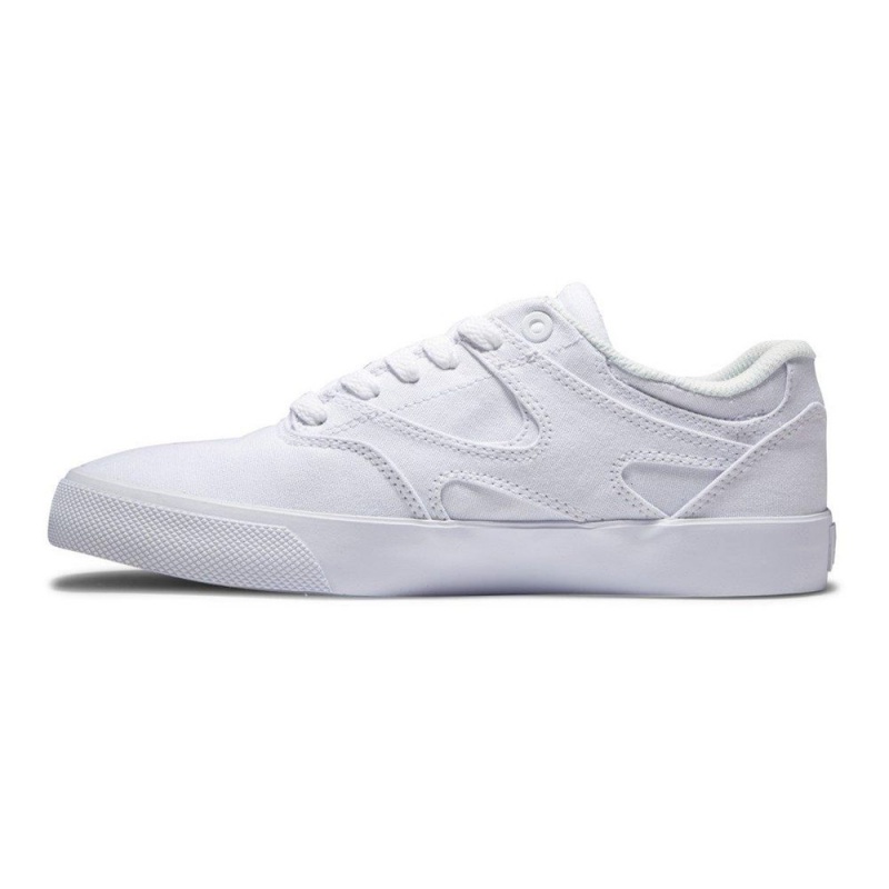 Chaussure DC Shoes Kalis Vulc Blanche Femme | NWK-6010438