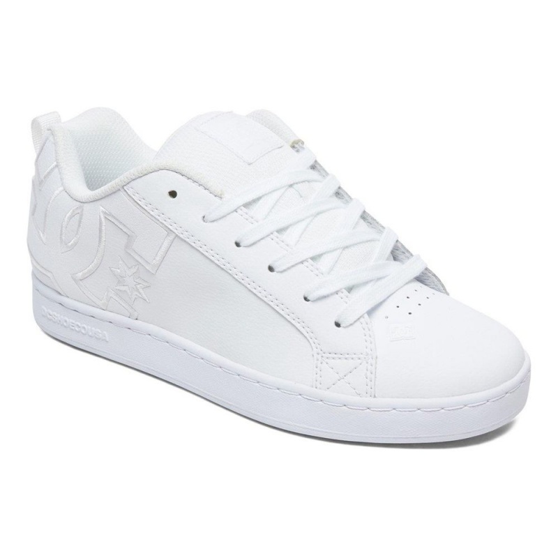 Chaussure DC Shoes Court Graffik Blanche Femme | UQT-2023696