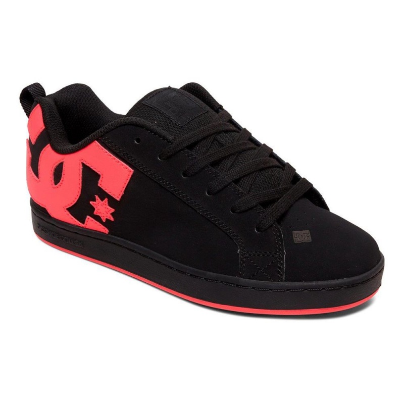 Chaussure DC Shoes Court Graffik Noir Rose Femme | UGW-5120825