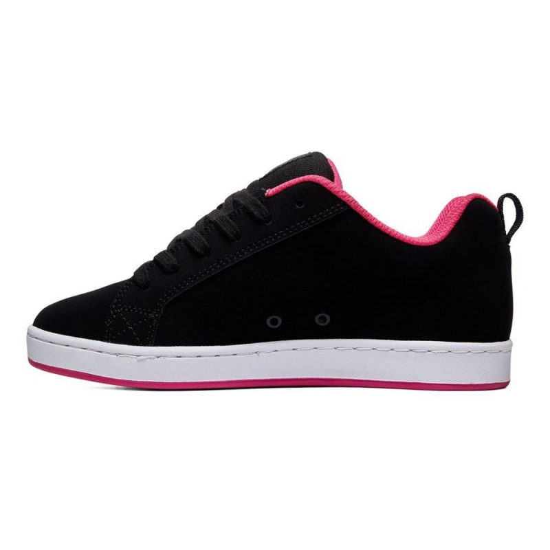 Chaussure DC Shoes Court Graffik Noir Rose Femme | UHS-5492540