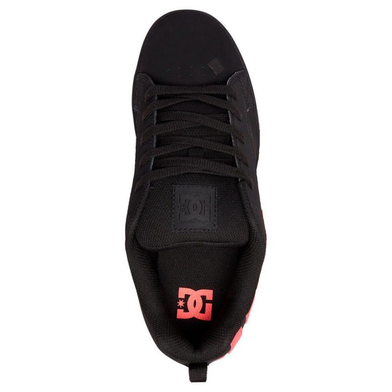 Chaussure DC Shoes Court Graffik Noir Rose Femme | UGW-5120825