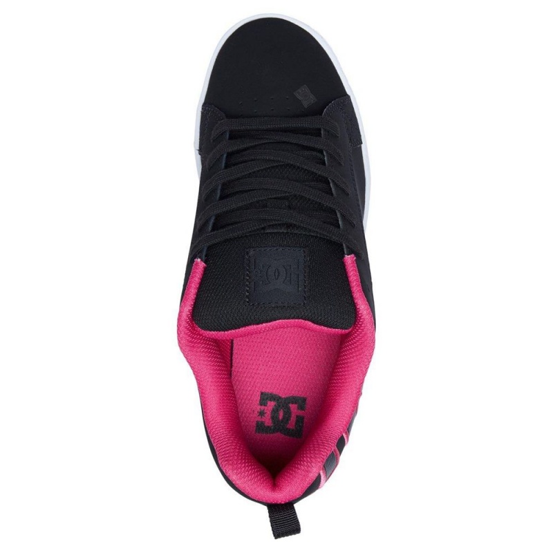 Chaussure DC Shoes Court Graffik Noir Rose Femme | UHS-5492540