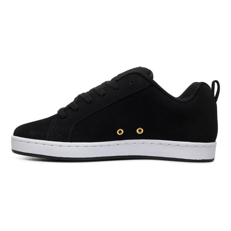 Chaussure DC Shoes Court Graffik Noir Doré Femme | QUQ-9848217