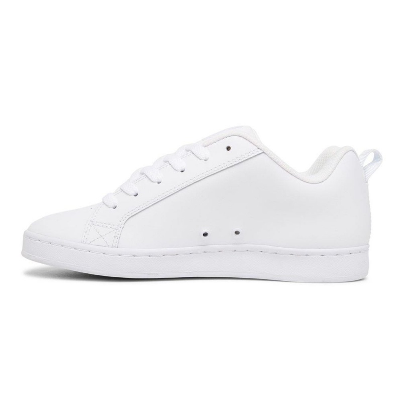 Chaussure DC Shoes Court Graffik Blanche Grise Femme | RKD-4830668