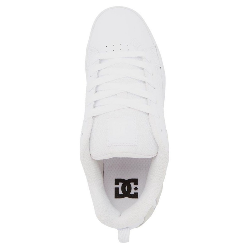 Chaussure DC Shoes Court Graffik Blanche Grise Femme | RKD-4830668