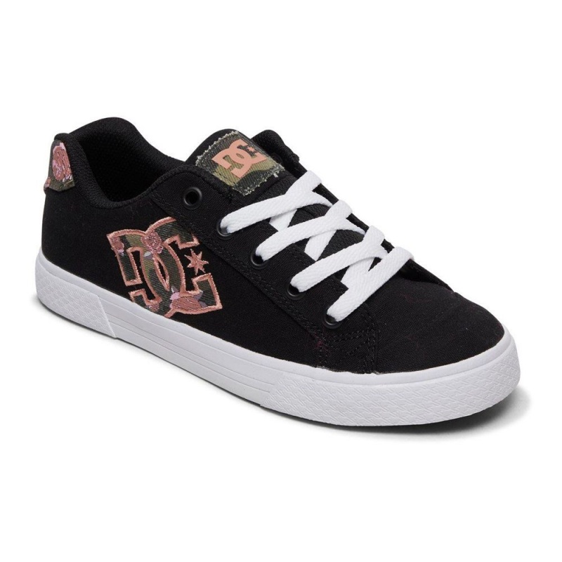 Chaussure DC Shoes Chelsea TX SE Noir Rose Femme | DEM-9670330