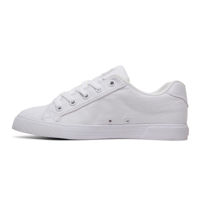 Chaussure DC Shoes Chelsea TX Blanche Argent Femme | TON-3968150