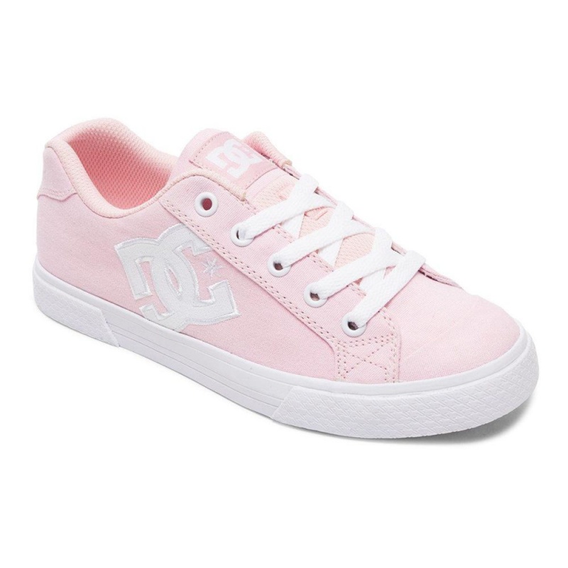 Chaussure DC Shoes Chelsea TX Rose Blanche Femme | NEY-2237003