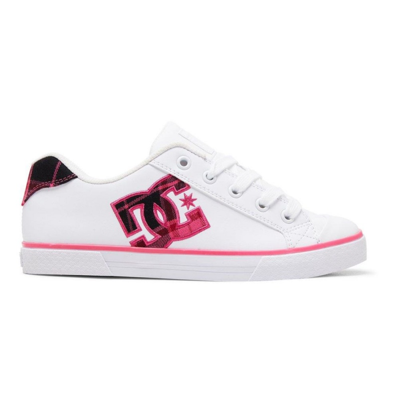 Chaussure DC Shoes Chelsea SE Blanche Rose Femme | LDL-4887346