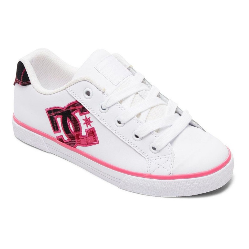 Chaussure DC Shoes Chelsea SE Blanche Rose Femme | LDL-4887346