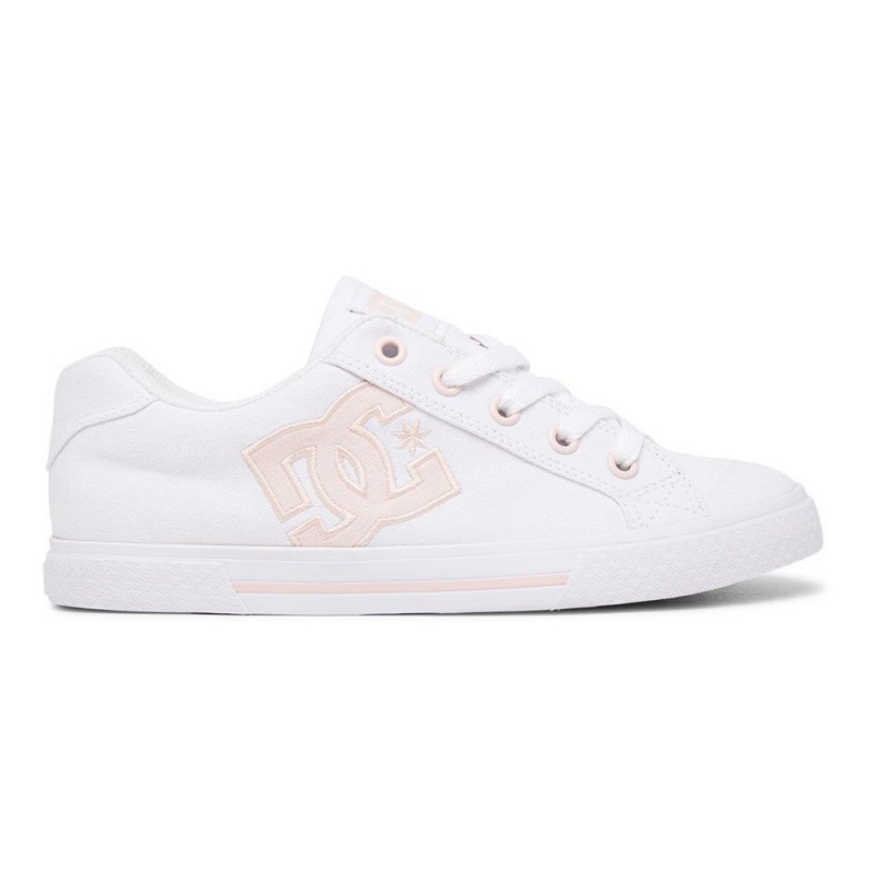 Chaussure DC Shoes Chelsea Blanche Rose Femme | YSL-2379410