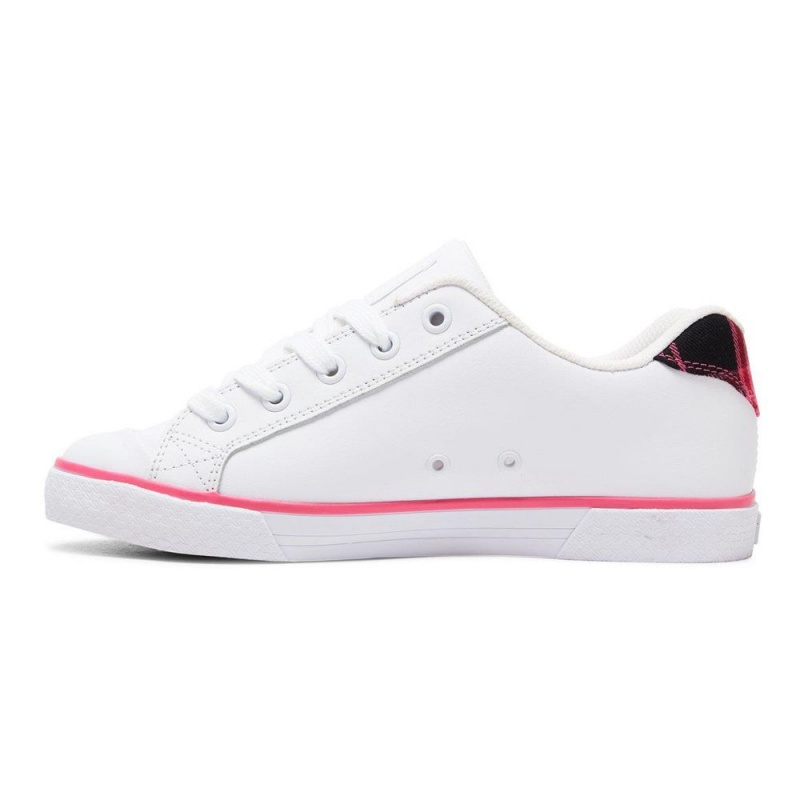 Chaussure DC Shoes Chelsea SE Blanche Rose Femme | LDL-4887346