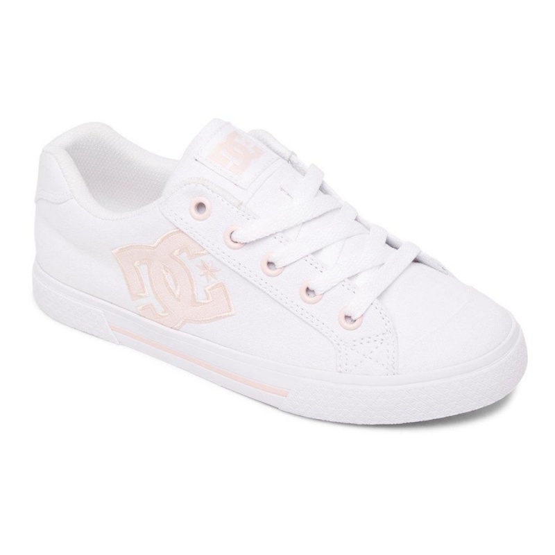 Chaussure DC Shoes Chelsea Blanche Rose Femme | YSL-2379410