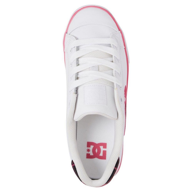 Chaussure DC Shoes Chelsea SE Blanche Rose Femme | LDL-4887346