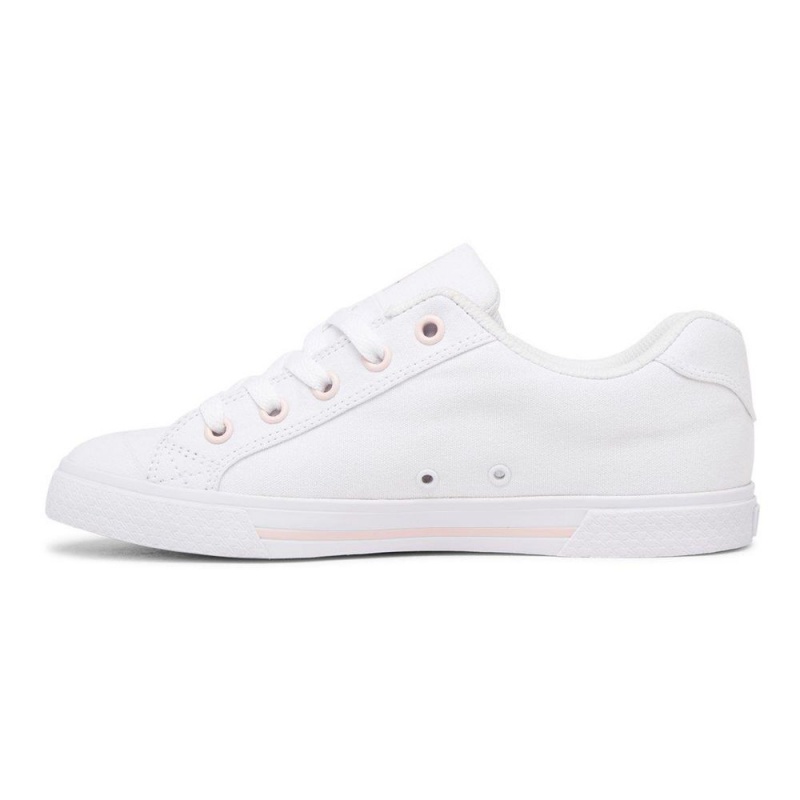 Chaussure DC Shoes Chelsea Blanche Rose Femme | YSL-2379410