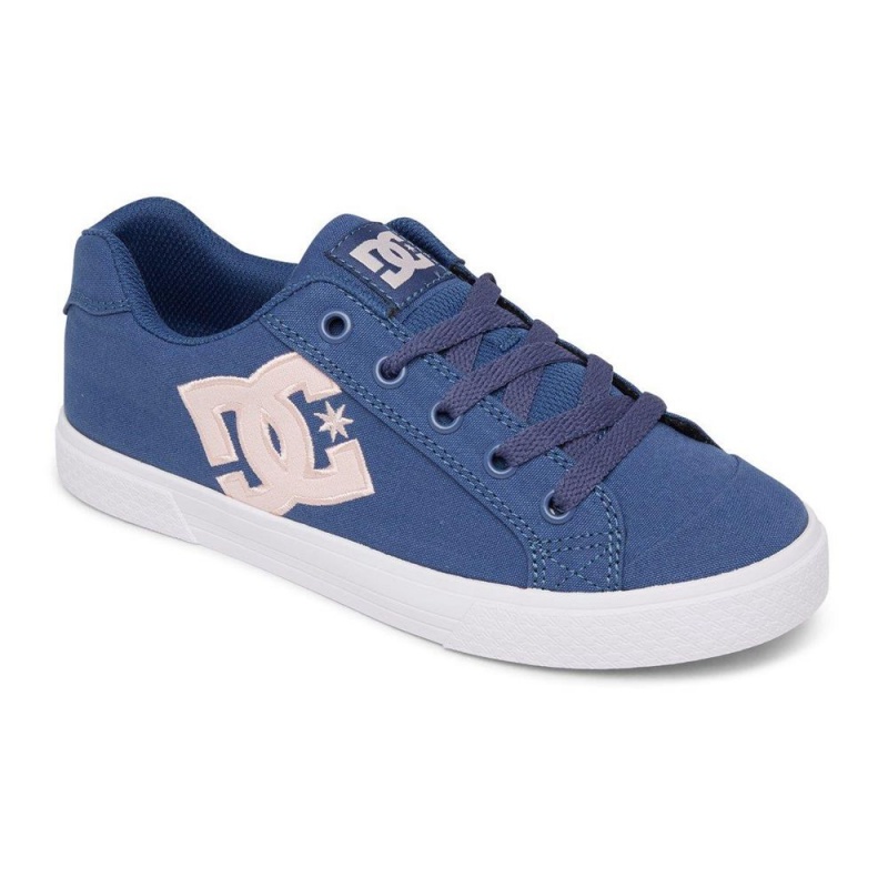 Chaussure DC Shoes Chelsea Bleu Marine Rose Femme | LHE-4220837