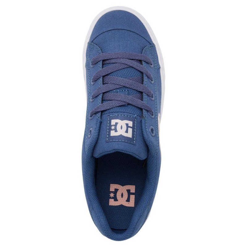 Chaussure DC Shoes Chelsea Bleu Marine Rose Femme | LHE-4220837