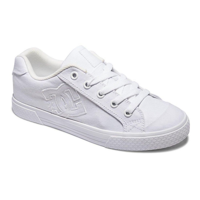 Chaussure DC Shoes Chelsea Blanche Femme | ZBH-0262562