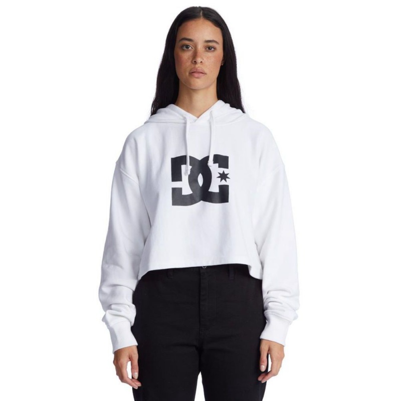 Sweat a Capuche DC Shoes Cropped 2 Blanche Femme | MPL-1337882