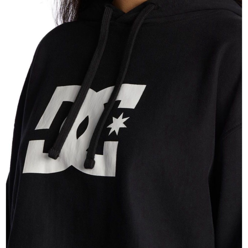 Sweat a Capuche DC Shoes Cropped 2 Noir Femme | IAU-1194451