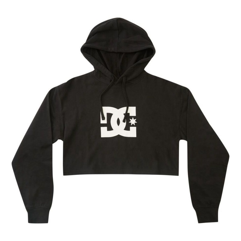 Sweat a Capuche DC Shoes Cropped 2 Noir Femme | IAU-1194451