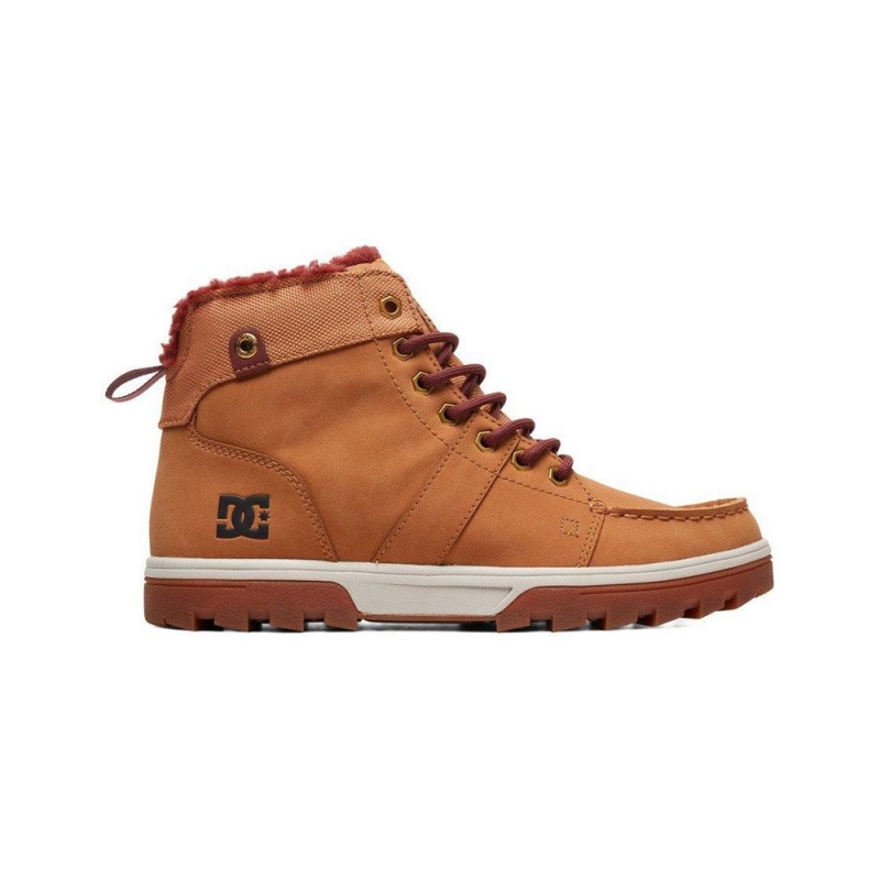 Botte DC Shoes Woodland Cuir Dentelle-Up Marron Homme | IYS-5917560