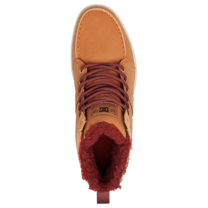 Botte DC Shoes Woodland Cuir Dentelle-Up Marron Homme | IYS-5917560