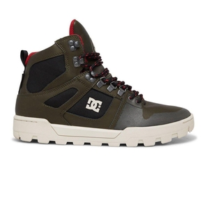 Botte DC Shoes Pure Hi Weather Resistant Dentelle-Up Vert Noir Homme | LAE-1983621