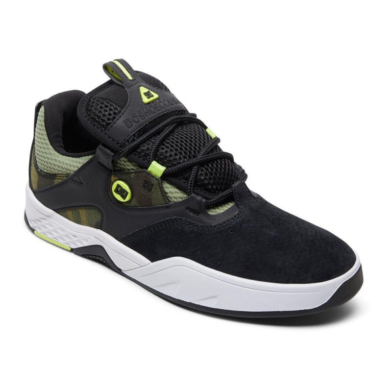 Chaussure DC Shoes Kalis SE Noir Vert Homme | PLN-2179555