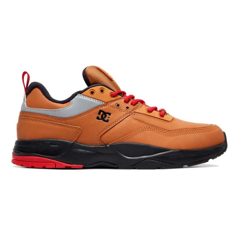 Chaussure DC Shoes E.Tribeka WNT D'hiver Cuir Marron Grise Homme | AVA-8459774