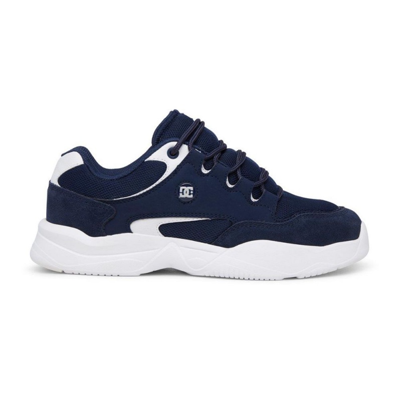 Chaussure DC Shoes Decel Bleu Marine Blanche Homme | WRI-7965027