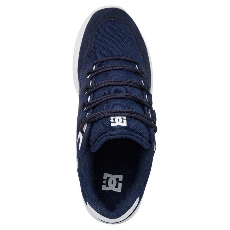 Chaussure DC Shoes Decel Bleu Marine Blanche Homme | WRI-7965027