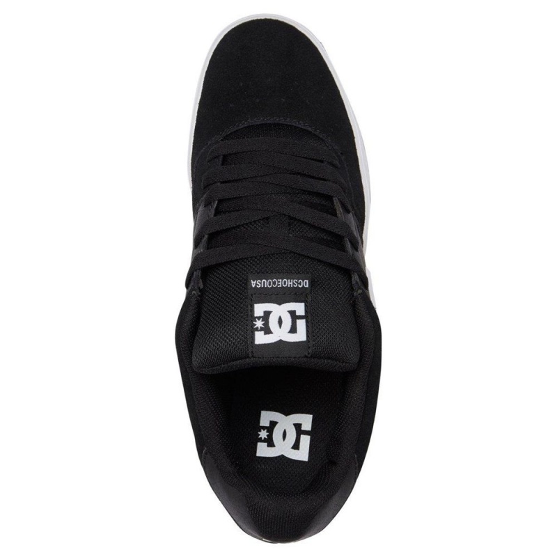 Chaussure DC Shoes Central Cuir Noir Blanche Homme | XYZ-8195288