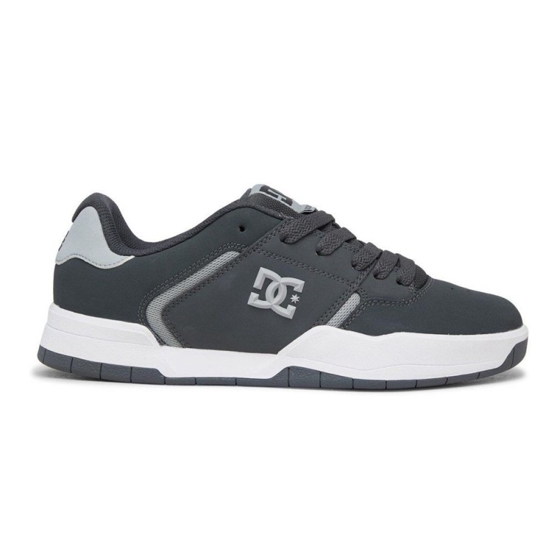 Chaussure DC Shoes Central Cuir Grise Homme | OTV-6568249