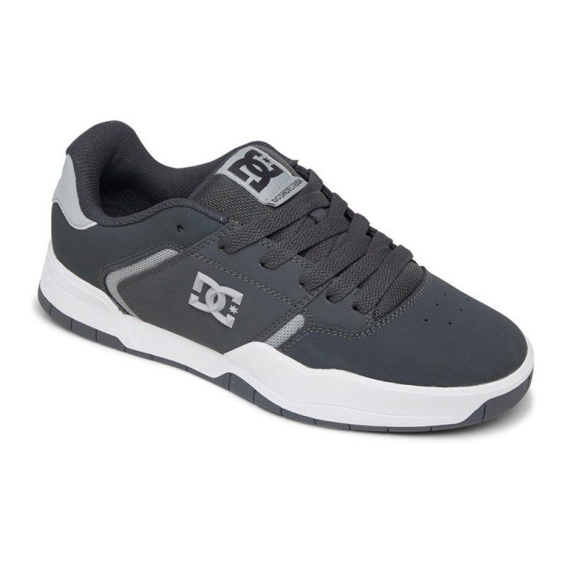 Chaussure DC Shoes Central Cuir Grise Homme | OTV-6568249