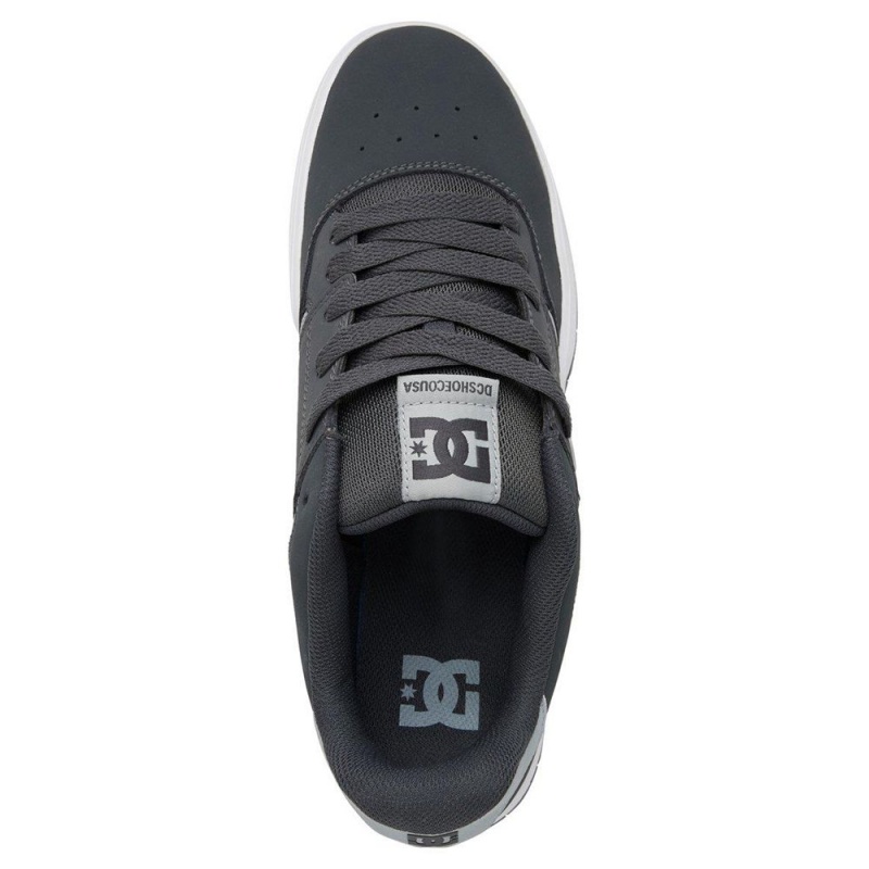 Chaussure DC Shoes Central Cuir Grise Homme | OTV-6568249