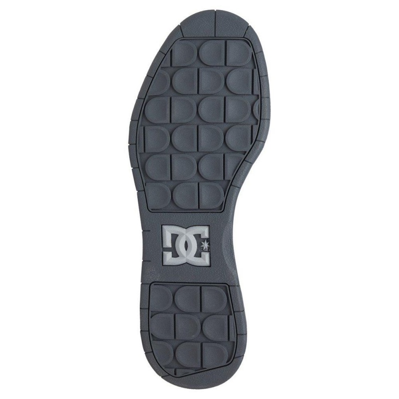 Chaussure DC Shoes Central Cuir Grise Homme | OTV-6568249