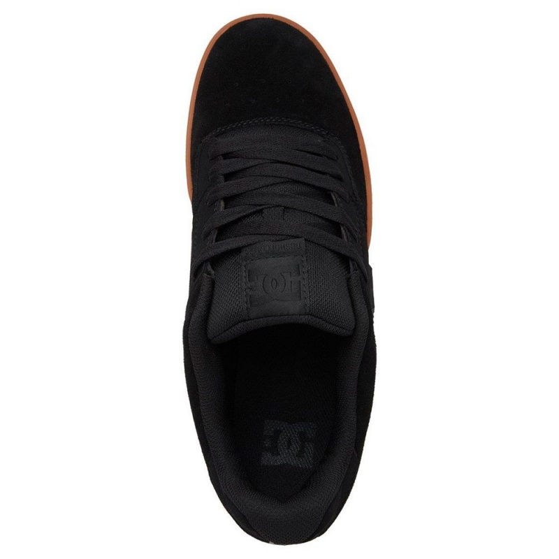 Chaussure DC Shoes Central Cuir Noir Marron Homme | OGP-0492674