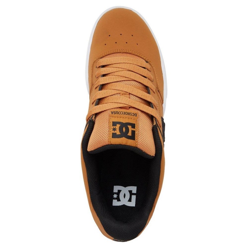 Chaussure DC Shoes Central Cuir Marron Homme | FQT-3965680