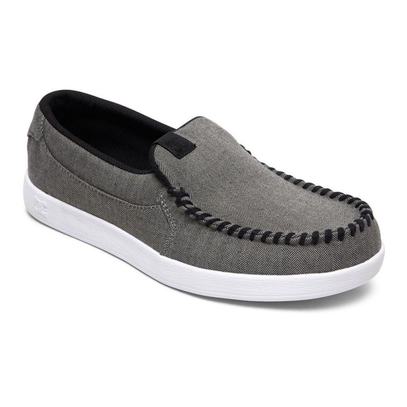 Chaussure DC Shoes Villain TX SE Slip-On Grise Homme | GBR-1607348