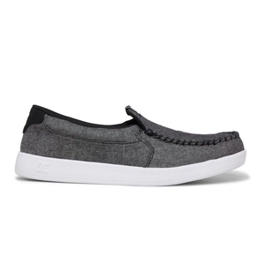 Chaussure DC Shoes Villain Cuir Slip-On Grise Homme | TPQ-6601993