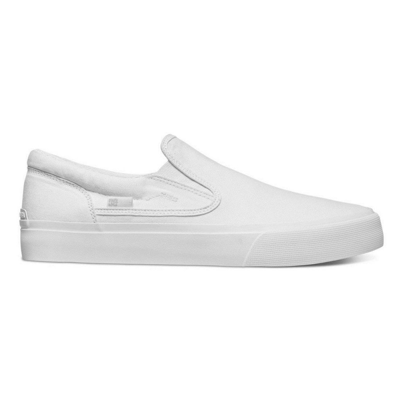 Chaussure DC Shoes Trase Slip-On Blanche Homme | EWN-2856341