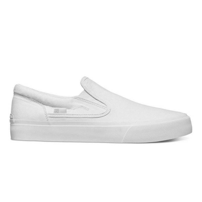 Chaussure DC Shoes Trase Slip TX Slip-On Blanche Homme | XMO-9149746