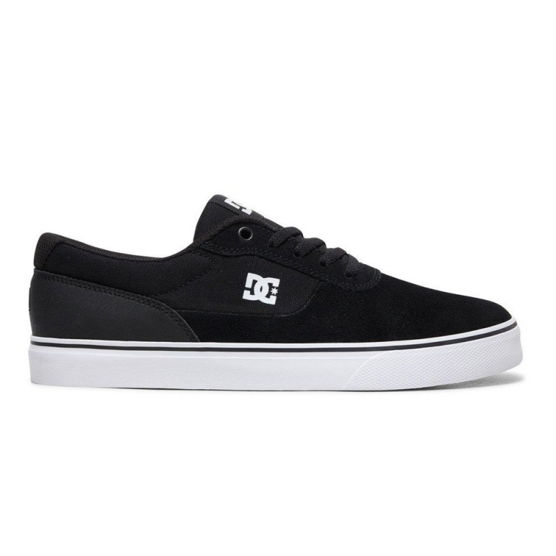 Chaussure DC Shoes Switch S Daim Noir Blanche Homme | ZYX-2281531