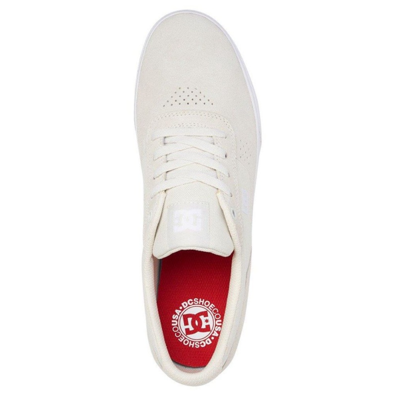 Chaussure DC Shoes Switch S Daim Grise Blanche Homme | QGC-9614330