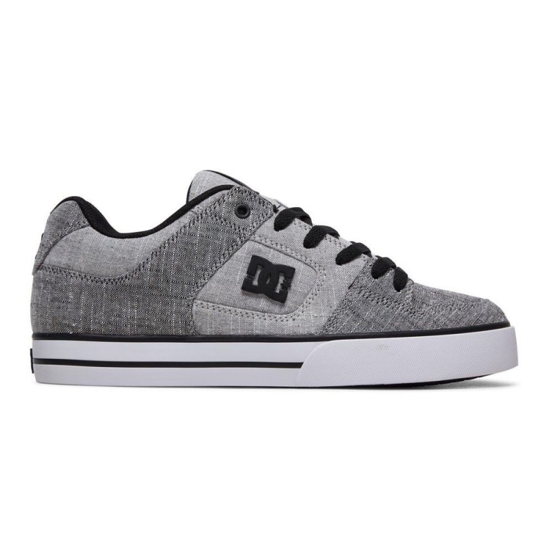 Chaussure DC Shoes Pure TX SE Grise Noir Homme | GVC-3720681